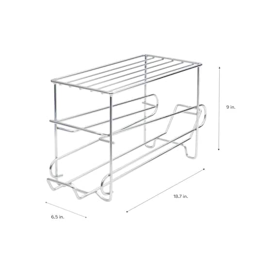 Organize It All 12 Can Organizer Rack in Chrome